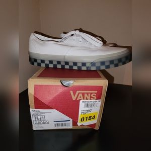 Vans Unisex Authentic Shoe - White/Blue
